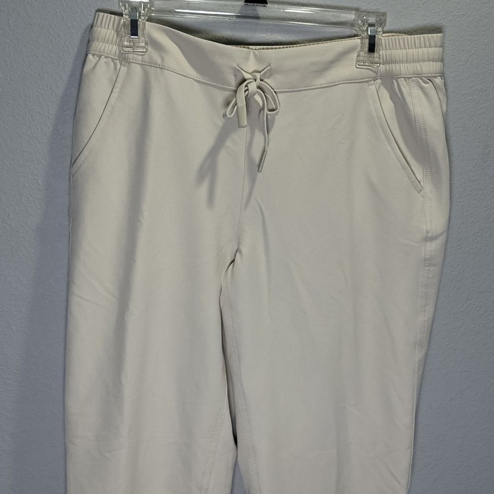 Alpine Design Woman's size medium khaki Tapered Mid Rise Pants Drawstring Waist